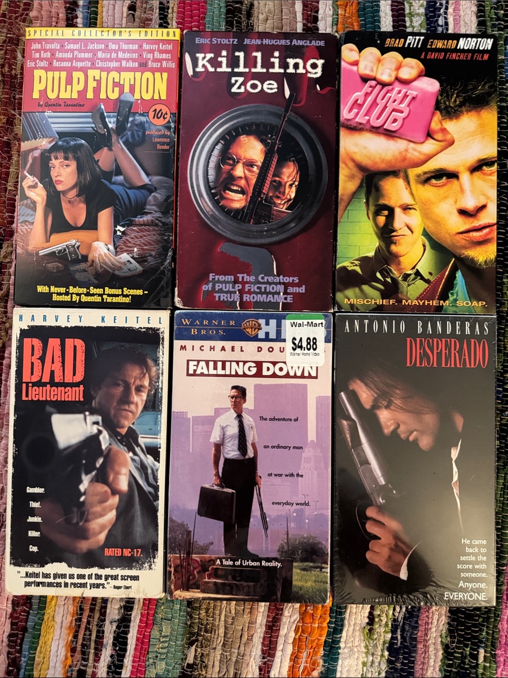 6 VHS tapes 📼 Falling Down (Sealed), Bad Lieutenant (NC-17 rare) + more ~ tested